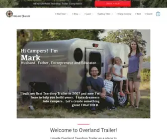 Overlandtrailer.com(Overland Teardrop Trailer) Screenshot