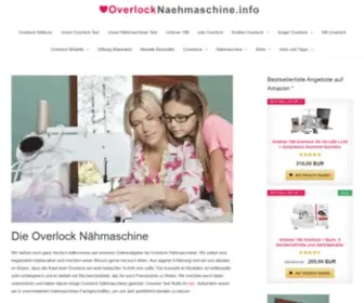 Overlocknaehmaschine.info(Overlock Nähmaschine) Screenshot