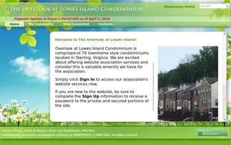 Overlookatlowesisland.com(The Overlook at Lowes Island Condominium) Screenshot