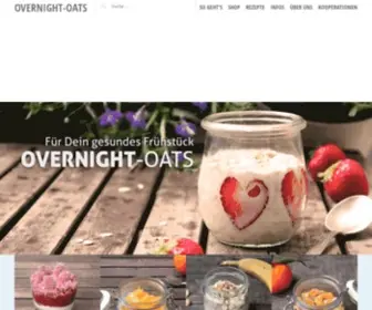 Overnight-Oats.de(Overnight Oats sind das beste Frühstück der Welt. Hier gibt's alle Infos und mehr als 200 Rezepte) Screenshot