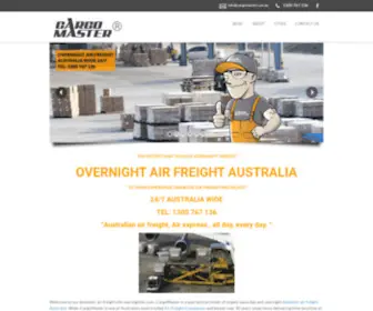 Overnightair.com(Overnight Air Freight Australia Shipping Air Freight CARGOMASTEROVERNIGHT AIR FREIGHT) Screenshot