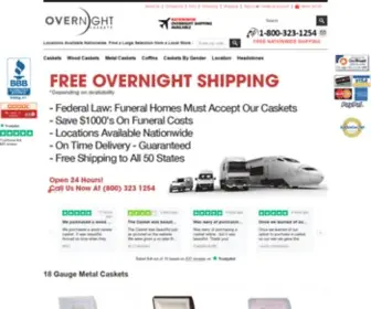 Overnightcaskets.com(Overnight Caskets) Screenshot