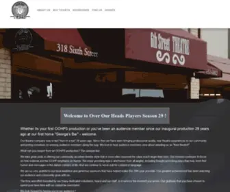 Overourheadplayers.org(Host to the Over Our Head Players) Screenshot