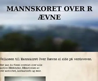 Overraevne.com(Mannskoret Over Rævne) Screenshot