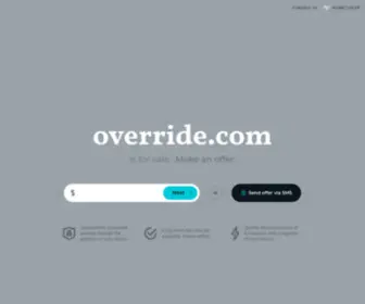 Override.com(override) Screenshot