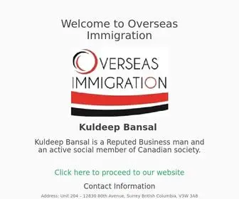 Overseasimmigration.com(Trident immigration services) Screenshot