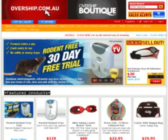 Overship.com.au(Online Shopping Australia) Screenshot