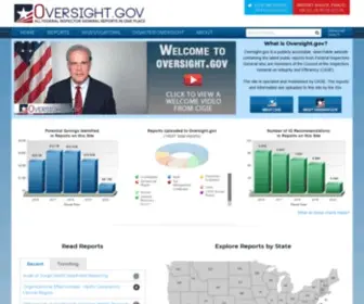 Oversight.gov(All Federal Inspector General Reports In One Place) Screenshot