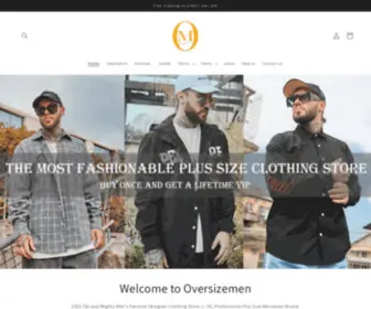 Oversizemen.com(Oversizemen store MB) Screenshot