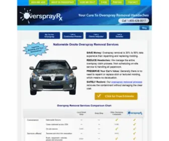 Oversprayrx.com(Overspray Removal) Screenshot