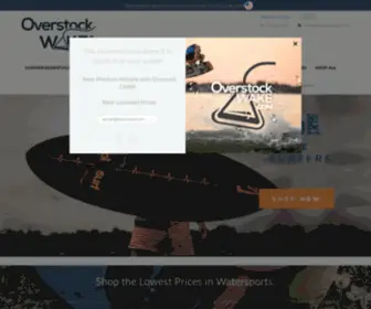 Overstockwake.com(Discounted Watersports Equipment) Screenshot