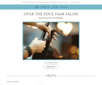 Overtheedgehairsalon.com(Over The Edge Salon and Day Spa) Screenshot