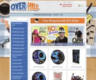Overthehill.com(Over The Hill Gifts for Old Friends) Screenshot