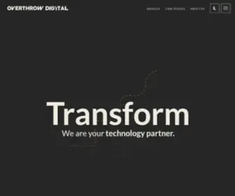 Overthrowdigital.co.uk(Web, App and Digital Products Development Agency) Screenshot