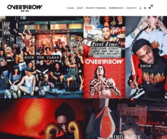 Overthrownyc.com(OVERTHROW BOXING CLUB) Screenshot