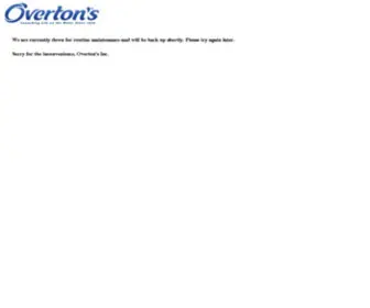 Overton.com(The official online store of Overton’s) Screenshot