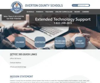 Overtoncountyschools.net(Overton County Schools) Screenshot