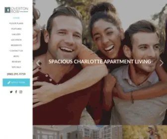 Overtonrow.com(Apartments for Rent in Charlotte) Screenshot