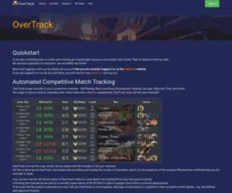 Overtrack.gg(Match History for Overwatch and Apex Legends) Screenshot