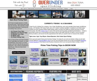 Overundercharters.com(NJ Fishing Charters) Screenshot