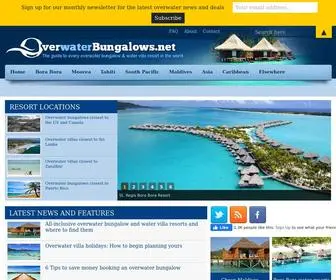 Overwaterbungalows.net(Overwater Bungalows & Maldives Water Villas) Screenshot