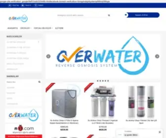 Overwater.com.tr(OverWater Su Arıtma Sistemleri) Screenshot