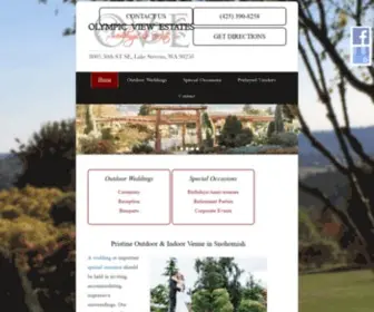 Oveweddings.com(Olympic View Estates Weddings & Events) Screenshot