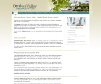 OVFHT.ca(The Ottawa Valley Family Health Team website) Screenshot