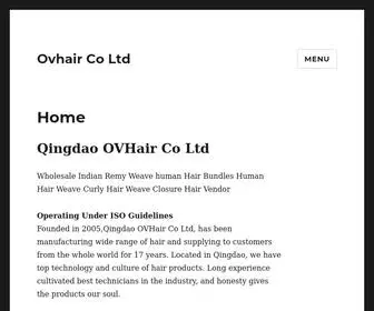 Ovhair.com(Wholesale Indian Remy Weave human Hair Bundles Human Hair Weave Curly Hair Weave Closure Hair Vendor) Screenshot