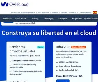 OVH.es(Web hosting) Screenshot