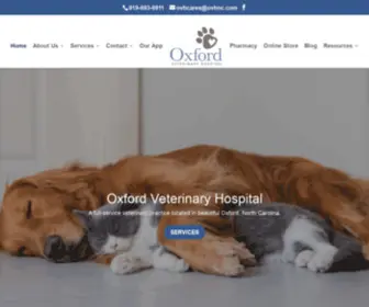 OVHNC.com(Oxford Veterinary Hospital) Screenshot
