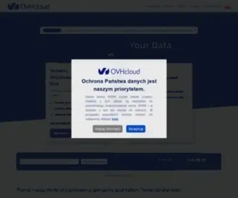 OVH.pl(OVHcloud oferuje ponad 80 otwartych i odwracalnych usług o najlepszej relacji ceny do wydajności) Screenshot