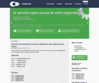 Ovidentia.org(Portail officiel francophone Ovidentia) Screenshot