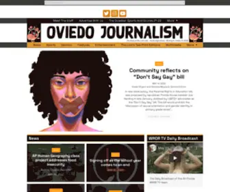 Oviedojournalism.com(The student news site of Oviedo High School in Oviedo) Screenshot