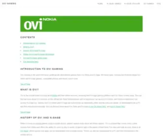 Ovigaming.com(Guide to Ovi Games and N) Screenshot