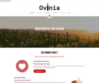 Ovinia.fr(Le circuit court du vin) Screenshot