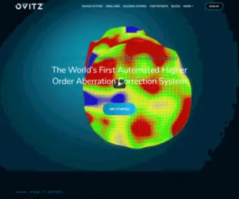 Ovitz.us(OVITZ provides the world’s first automated higher order aberration (HOA)) Screenshot