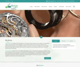 Oviyamedsafe.com(Pharmacovigilance Consulting & Drug Safety Services) Screenshot
