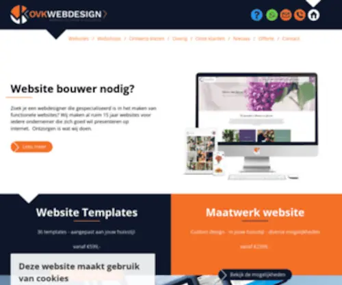 Ovkwebdesign.nl(OVK webdesign) Screenshot