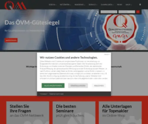 OVM.at(Österreichischer Versicherungsmaklerring) Screenshot