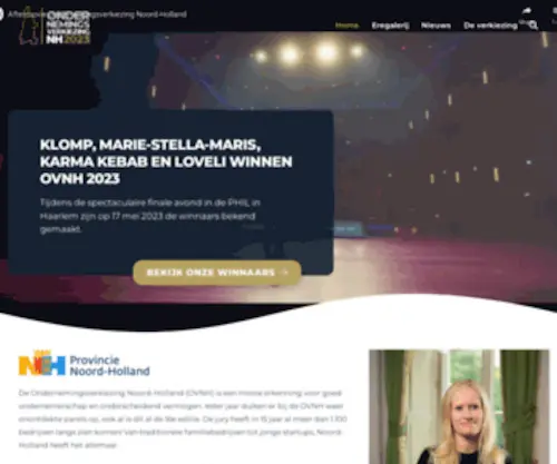 OVNH.nl(De grootste verkiezing voor ondernemingen in Noord) Screenshot