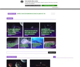 Ovnihoje.com(Página inicial OVNI Hoje) Screenshot