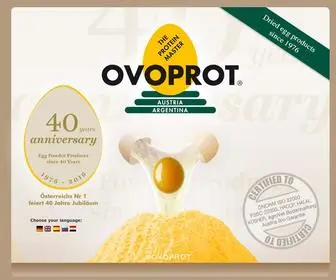 Ovoprot.com(OVOPROT Trockeneiprodukte) Screenshot