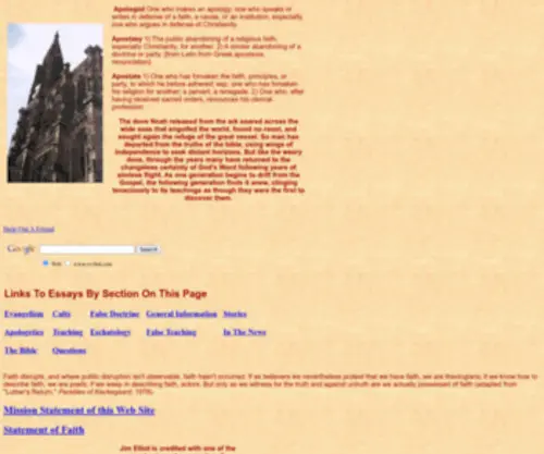 OVRLND.com(Protestant Apologetics and Theology) Screenshot