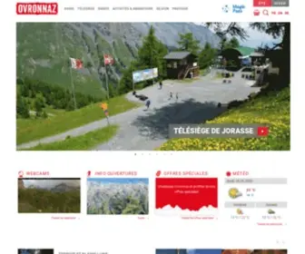 Ovronnaz.ch(Expériences sportives & wellness au cœur des Alpes suisses) Screenshot