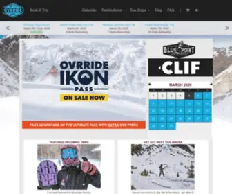 Ovrride.com(The Official NYC Snowbus) Screenshot