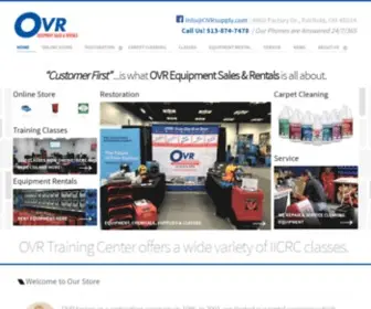 Ovrsupply.com(OVR Equipment Sales & Rentals) Screenshot