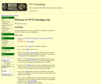 OVS-Genealogy.com(OVS Genealogy) Screenshot
