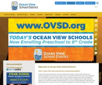 OVSD.org(Ocean View School District) Screenshot