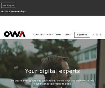 Owadigital.co.uk(Web application) Screenshot
